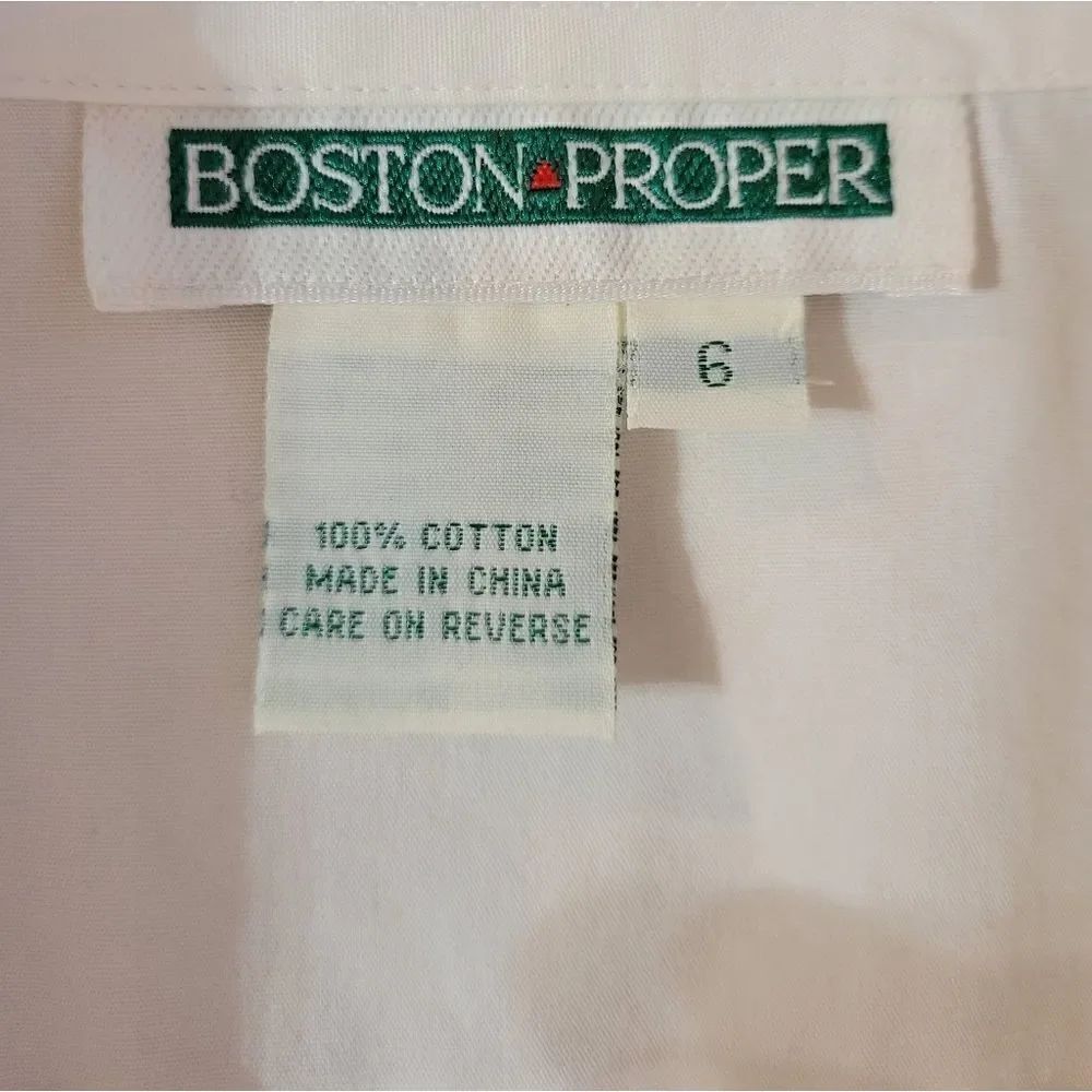 Boston Proper White Button Down Shirt - Picture 2 of 13